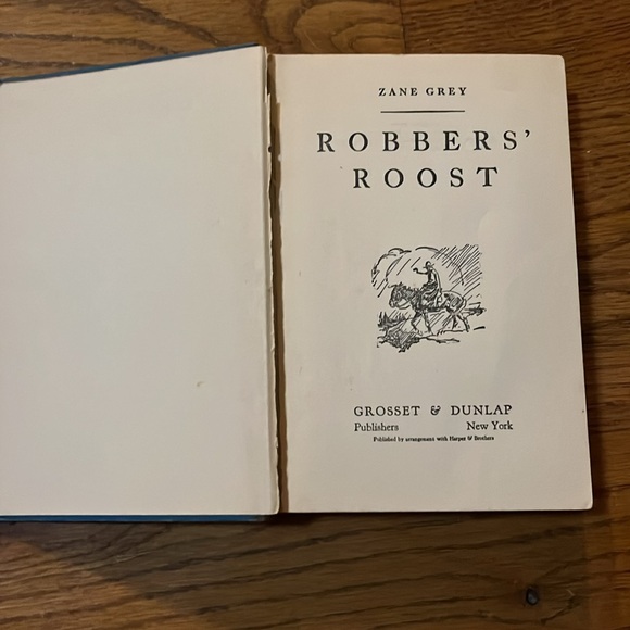 Antique book, Robbers Roost by Zane Grey, published 1932, vintage fiction - Picture 3 of 10